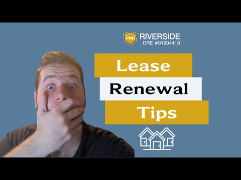 Lease Renewals in Riverside CA