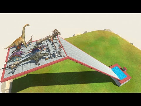 All Units Slide Into Pool - Animal Revolt Battle Simulator