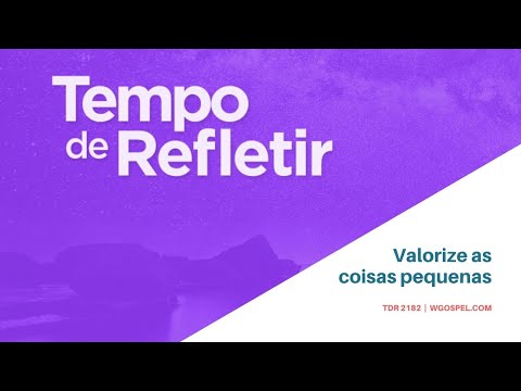 Tempo de Refletir 2182 - Valorize as coisas pequenas