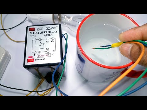Floatless Relay Wiring Easy Connection|Float Switch Wiring|Water level circuit with Floatless Relay.