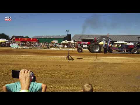 Onlinemotor 95 Meter mit dem Massey Ferguson MF 1155 in der Hobby Sport Klasse beim Tractor Pulling