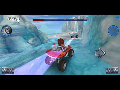 Beach Buggy Racing Sunshine Sprint Level 12 Follow The Leader Walkthrough Glacier Gulch ST Warriors