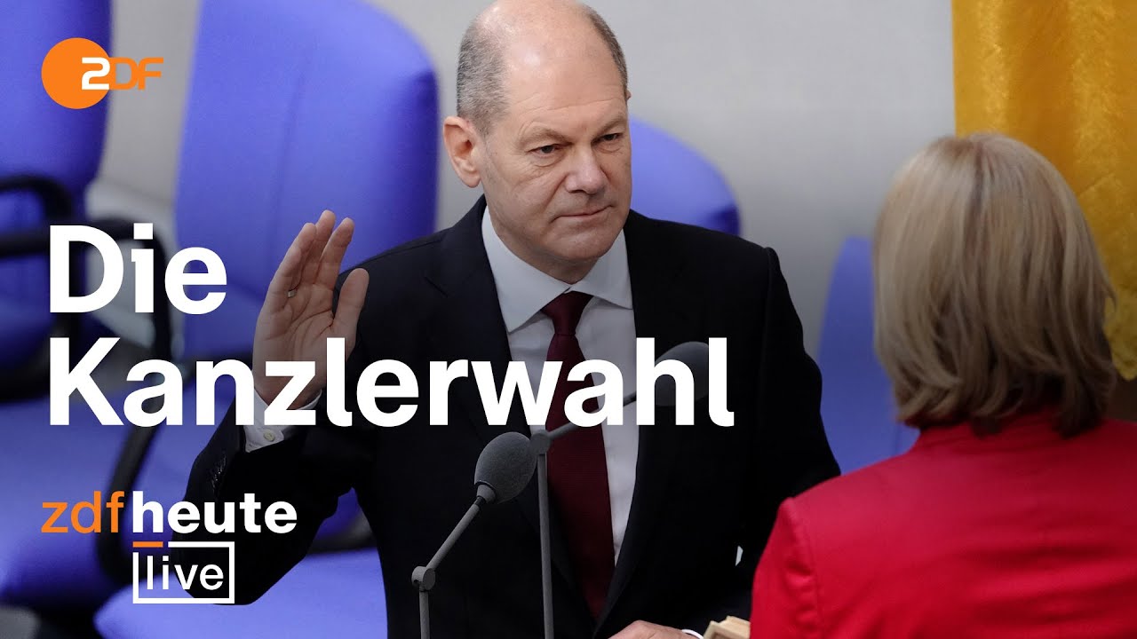 Olaf Scholz wird Bundeskanzler: So laufen Wahl und Vereidigung | ZDFheute live