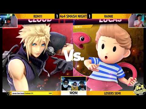 SSBU - 4o4 Smash Night - Rainie (Cloud) vs DH| REM!!! (Lucas) - Losers Semi-Final