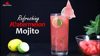 Watermelon Mojito | Watermelon Mocktail | Refreshing Home made Watermelon Juice | Summer Drink