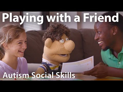 Playing with a Friend #Autism Social Skills Video