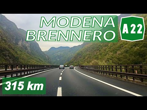 A22 | MODENA - BRENNERO | Autostrada del Brennero | Percorso completo*