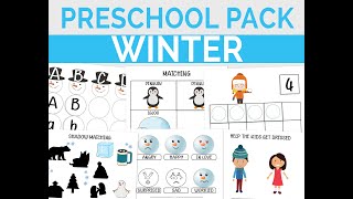 Winter Activity Pack for Kids | Ton of Fun Indoor Educational Activites