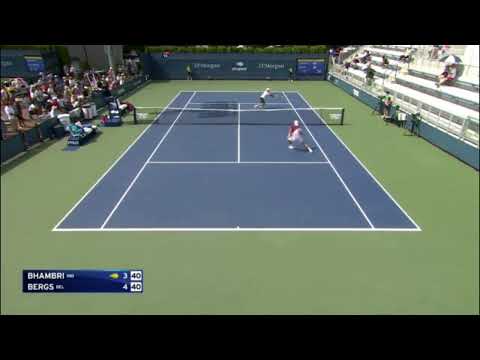 Yuki Bhambri vs Zizou Bergs - 2022 Us Open Qualifying Round 2 Highlights
