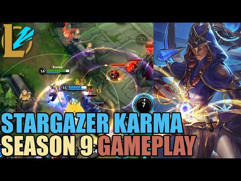 STARGAZER KARMA GAMEPLAY IN SEASON 9 | WILD RIFT