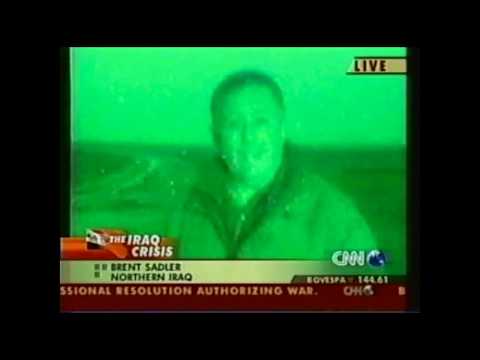 The Start of the Iraq War on CNN - 20th March 2003 Part 1 of 2