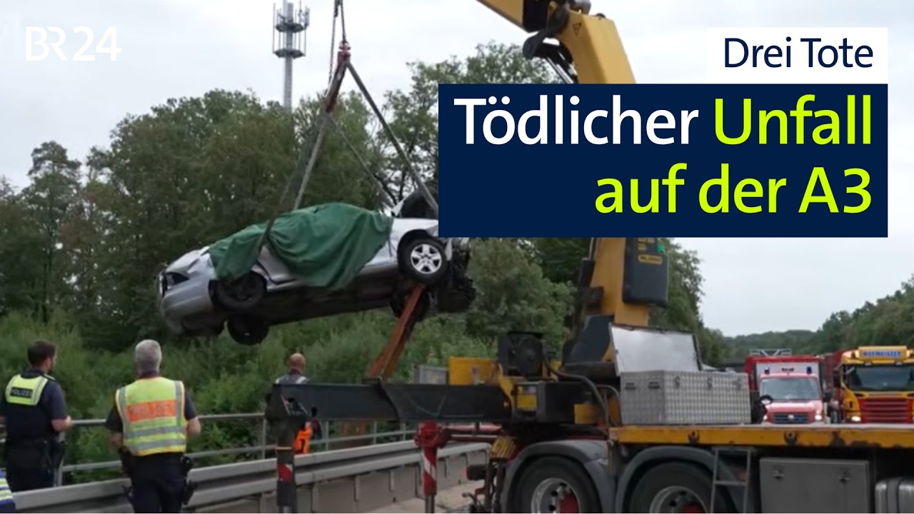 Tödlicher Verkehrsunfall auf der A3 zwischen Nürnberg und Regensburg | Abendschau | BR24