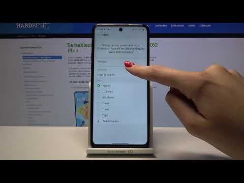 Cómo hacer letras más grandes en LG K62 Plus - tamaño de la letra