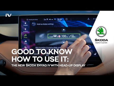 The fully electric ŠKODA ENYAQ: How to use the Head-Up Display