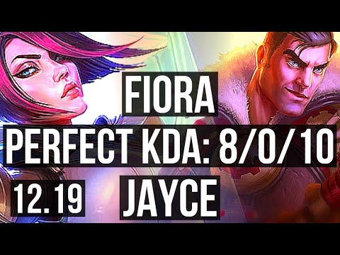 FIORA vs JAYCE (TOP) | 8/0/10, 600+ games, Legendary | EUW Master | 12.19