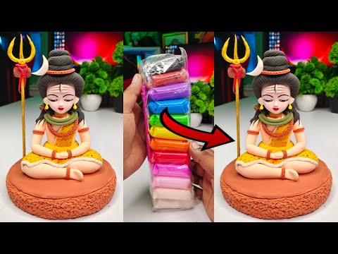 How to make Lord Shiva | Mahadev making with Super Clay | Shiv ji Banana Sikhe