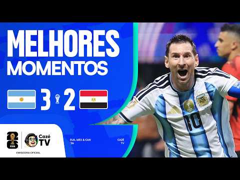 Gols e melhores lances de Argentina x Egito