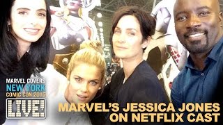 Krysten Ritter & the cast of Marvel's Jessica Jones