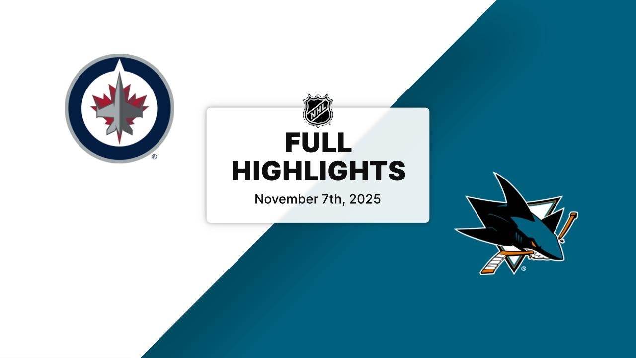 NHL Highlights | Jets vs. Sharks | November 07, 2025