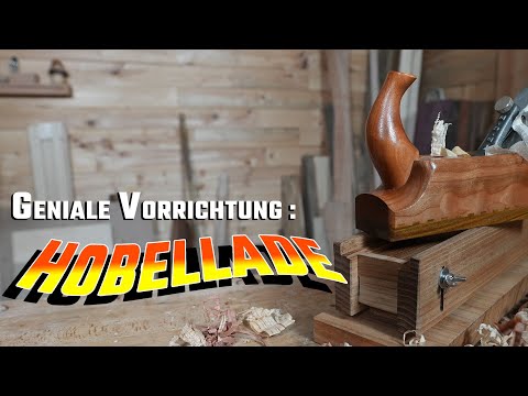 Kleinteile wiederholgenau abrichten und auf Dicke hobeln - Hobellade mit Bauplan