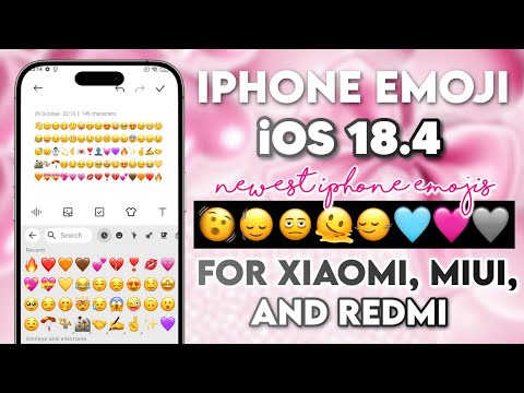 Change iPhone Emojis iOS 18.4 Emojis for Redmi, Xiaomi or MIUI Android 