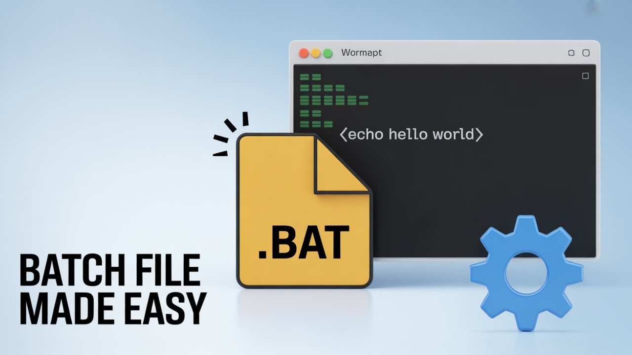 How to Create a Batch File and Run It on Windows (Step-by-Step Guide)