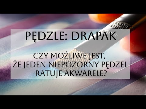 Pędzle: Drapak  Czy możliwe jest, że jeden niepozorny pędzel ratuje akwarele