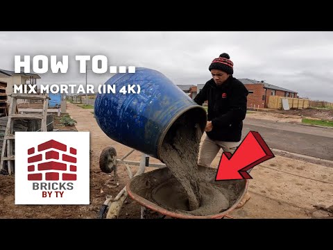 HOW TO... Mix Mortar 4K | BRICKLAYING AUSTRALIA