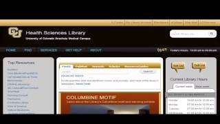 Heuristic Evaluation for the CU Health Sciences Library Website