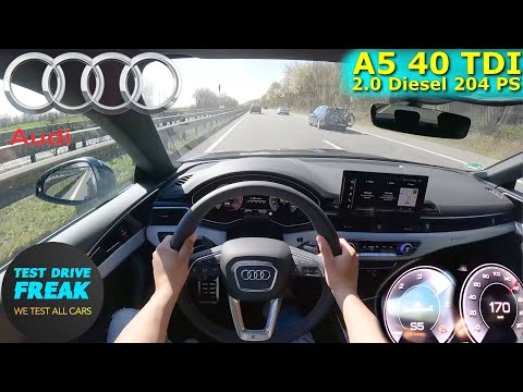 2023 Audi A5 40 TDI Sportback Quattro 204 PS HIGH SPEED AUTOBAHN DRIVE POV