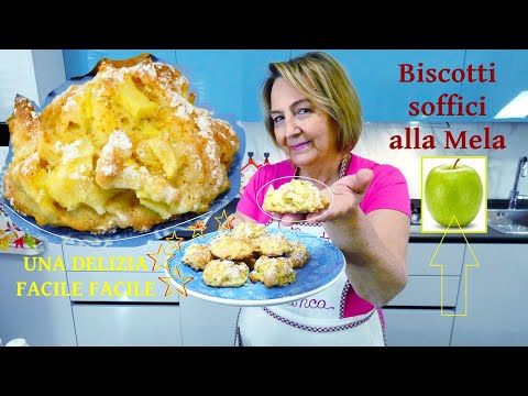 BISCOTTI SOFFICI ALLA MELA 😍 Una Delizia Facile Facile