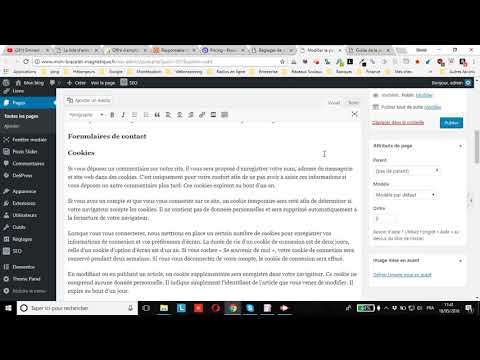 , title : 'Créer sa page de politique de confidentialité avec WordPress 4.9.6 - RGPD'