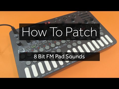 How To Patch - 8 Bit FM Pad Sounds on Liven 8Bit Warps Synth Tutorial