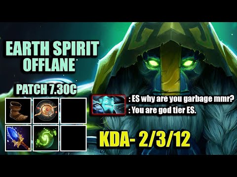 EARTH SPIRIT GOD OFFLANE- STORM SPIRIT: "EARTH IS GOD TIER PLAYER"
