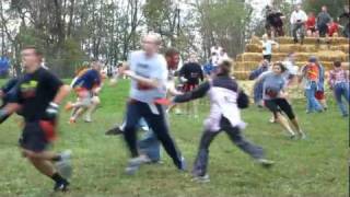 preview picture of video 'Run For Your Lives Zombie 5K 1st Obstacle - 1:30 Wave - Ninja Turtles & Waldo'