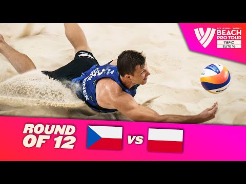 Perusic/ Schweiner vs. Losiak/ Bryl - Round of 12 Highlights Tepic 2023 #BeachProTour