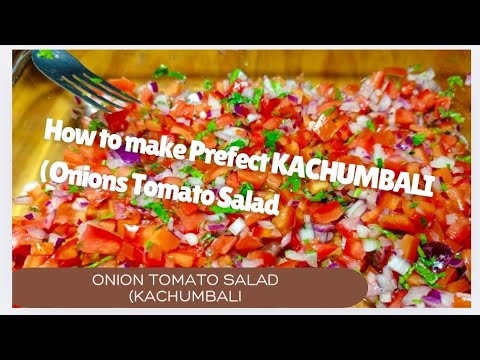 How To Make Onion Tomato Salad - Kachumbali Salad - Onion tomato salad