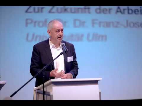 Vortrag "Zur Zukunft der Arbeit", Prof. Dr. Dr. Franz-Josef Radermacher, Universität Ulm