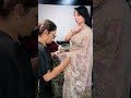 Draping A See Through Net Saree In Pregnancy Dolly Jain Saree Draping On Pregnant Lady