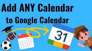 How to Add ANY Calendar to Google Calendar (School, Sports, Scouts) | Ex: Highland CSD 2025–2026”