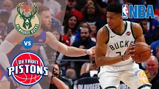 Milwaukee Bucks vs Detroit Pistons - 3rd Quarter Game Highlights | February 20, 2020 NBA Season