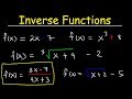 How To Find The Inverse Of A Function