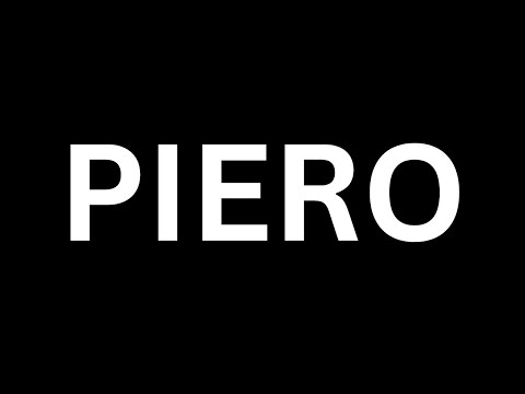 How to Pronounce "Piero'' in English language? |How to say Piero?|