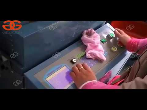 Socks knitting machine demonstration