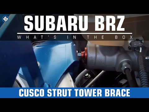 Cusco Strut Tower Brace with MCB on The Albino Rhino BRZ