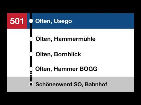 BOGG Ansagen  501 Egerkingen, Gäupark – Olten – Schönenwerd