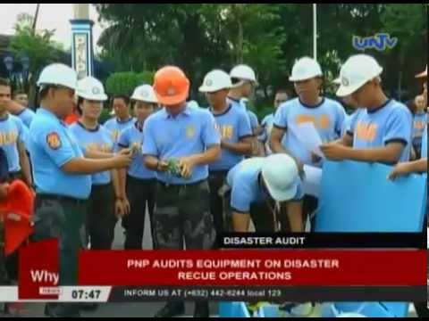 PNP audit equipment on disaster rescue operations