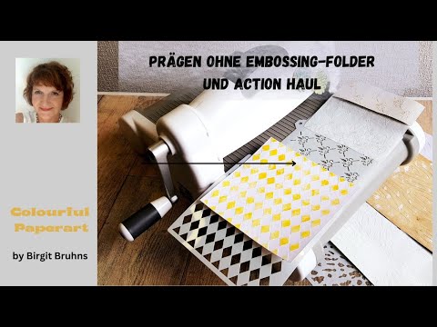 Preisgünstig Papier prägen mit Schablonen,  -  Big Shot- Action Haul