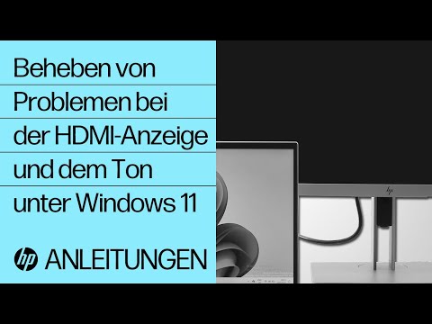 Probleme mit der HDMI-Anzeige und dem Ton unter Windows 11 beheben | HP Computer | HP Support