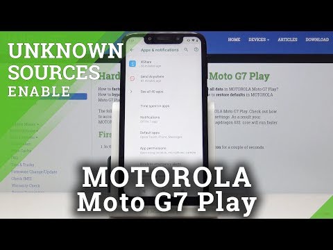 How to Enable Unknown Sources in MOTOROLA Moto G7 Play - Allow App Installation